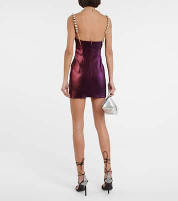 Mussel Cup crystal embellished minidress | Area