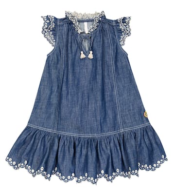 Kleid Tiggy aus Denim | Zimmermann Kids