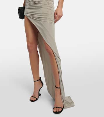 Ruched jersey maxi skirt | Rick Owens