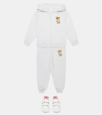 Set of cotton hoodie and sweatpants | Moschino Kids