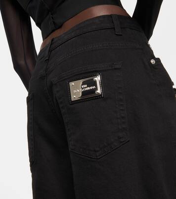 x Kim distressed high-rise flared jeans | Dolce&Gabbana