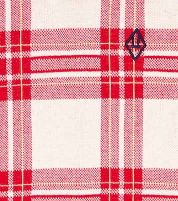 Bat checked cotton sweater vest | The Animals Observatory