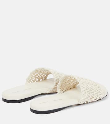 Woven leather slides | Proenza Schouler