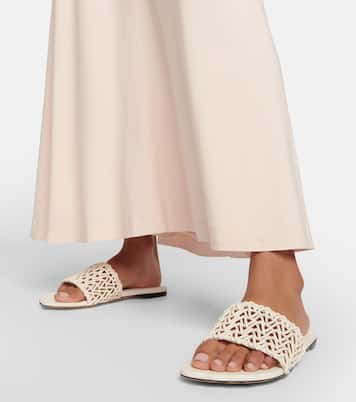 Woven leather slides | Proenza Schouler