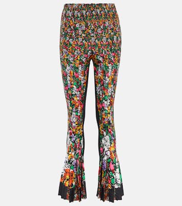 Pantalon à taille haute et à fleurs | Sacai