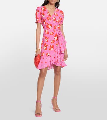 Emilia printed wrap minidress | Diane von Furstenberg