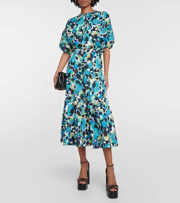 Top Dario en coton mélangé à fleurs | Diane von Furstenberg
