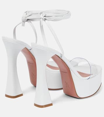 Plateausandalen Sita mit Leder | Amina Muaddi