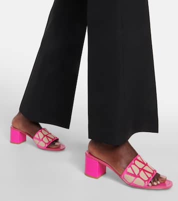 Toile Iconographe canvas mules | Valentino Garavani