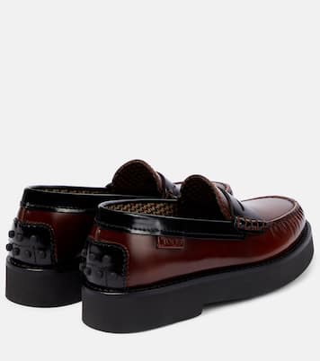 Leather platform loafers | Tod's