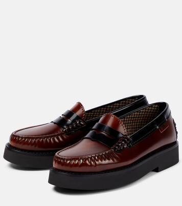 Leather platform loafers | Tod's