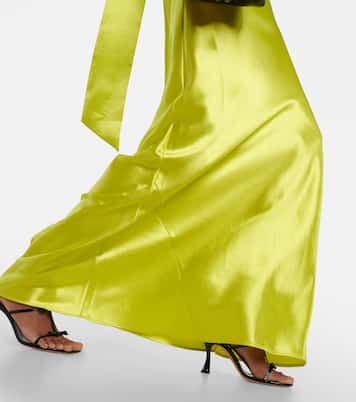 Maxikleid aus Satin | Galvan