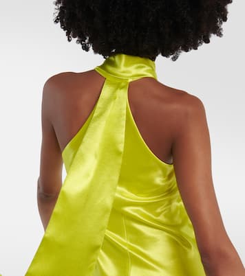 Maxikleid aus Satin | Galvan