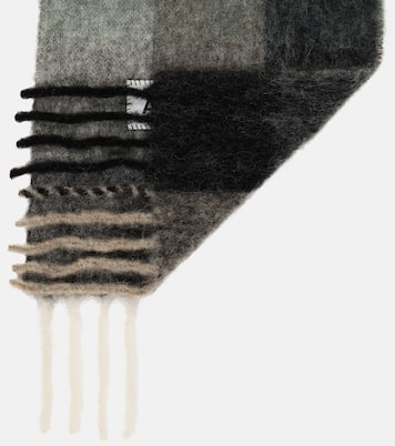 Checked alpaca wool-blend scarf | Acne Studios