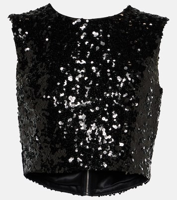 Top raccourci à sequins | Dolce&Gabbana