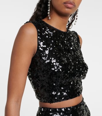 Top raccourci à sequins | Dolce&Gabbana