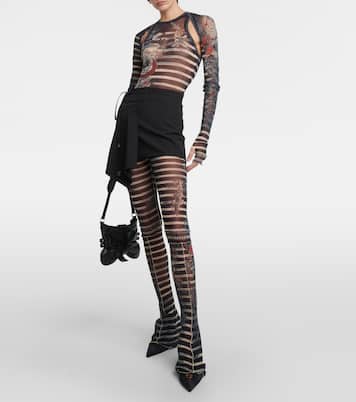 Maniche Tattoo Collection in tulle | Jean Paul Gaultier