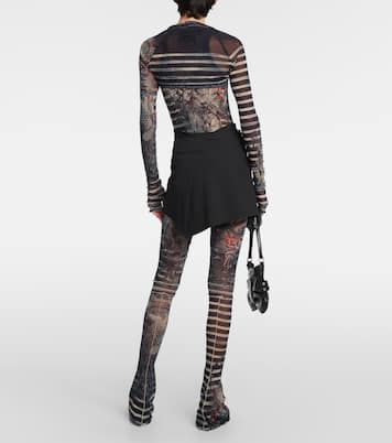 Maniche Tattoo Collection in tulle | Jean Paul Gaultier