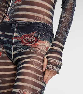 Maniche Tattoo Collection in tulle | Jean Paul Gaultier
