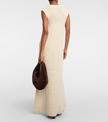 Abito lungo Engadin in crochet di cashmere | Loro Piana