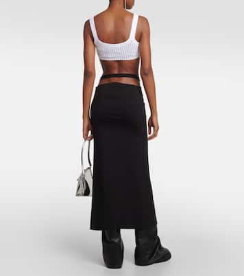 Falda midi con aberturas | The Attico