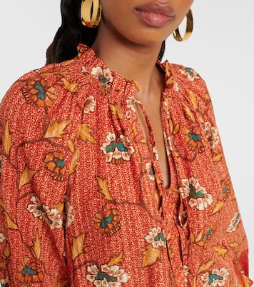 Kaitlyn floral cotton-blend blouse | Ulla Johnson
