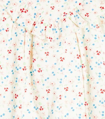 Baby Falbalili ruched cotton dress | Bonpoint