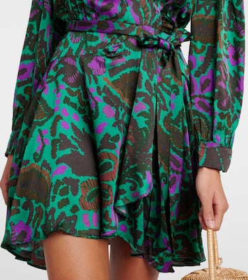 Bedrucktes Minikleid Bridget aus Satin | Velvet