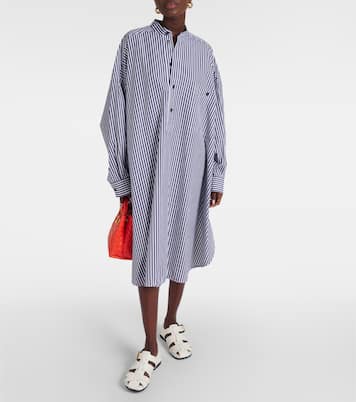 Hemdblusenkleid aus Baumwollpopeline | Bottega Veneta