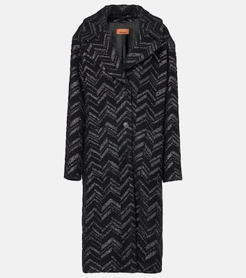 Abrigo de lamé en zigzag | Missoni