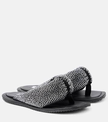 Tongs Indie en cuir à ornements | The Attico