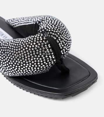 Tongs Indie en cuir à ornements | The Attico
