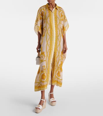 Maxikleid Barocco aus Baumwolle und Seide | Versace