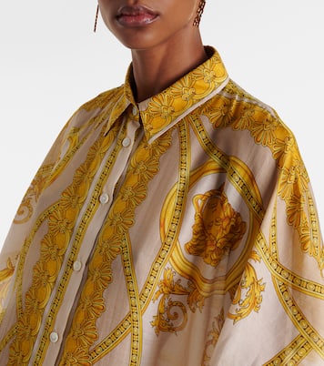 Maxikleid Barocco aus Baumwolle und Seide | Versace
