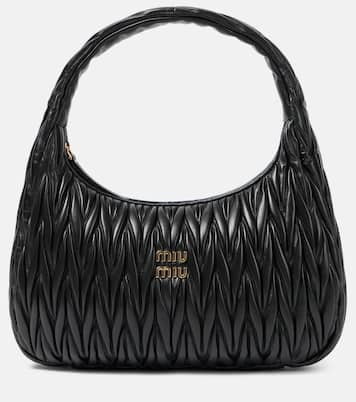 Sac Wander Medium en cuir matelassé | Miu Miu