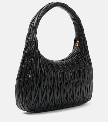 Sac Wander Medium en cuir matelassé | Miu Miu