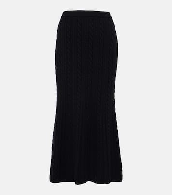 Falda midi de lana | Alessandra Rich