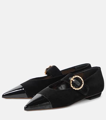 Mary-Jane-Ballerinas Kiki aus Veloursleder | Ulla Johnson