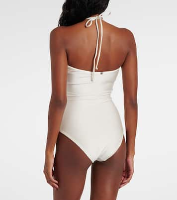Bañador con cuello halter adornado | Adriana Degreas