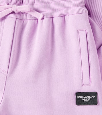 Pantalon de survêtement en coton à logo | Dolce&Gabbana Kids
