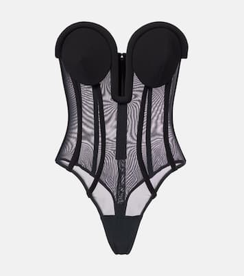 Mesh corset bodysuit | Jean Paul Gaultier