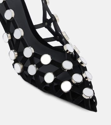 Verzierte Slinback-Pumps aus Leder | The Attico