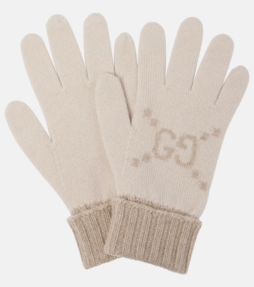 Guantes de cachemir con GG en jacquard | Gucci
