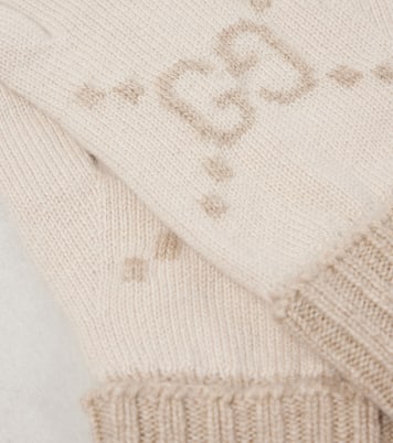 Guantes de cachemir con GG en jacquard | Gucci