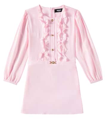 Abito in crêpe de chine  | Versace Kids