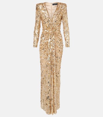 Robe longue Gazelle à sequins | Jenny Packham