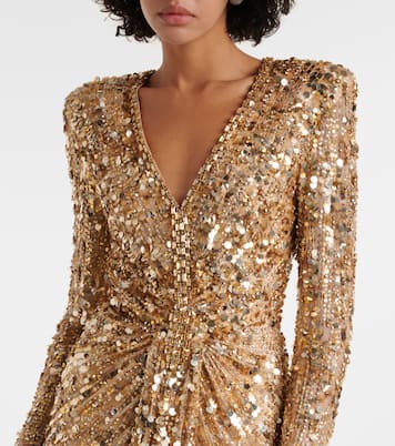 Robe longue Gazelle à sequins | Jenny Packham