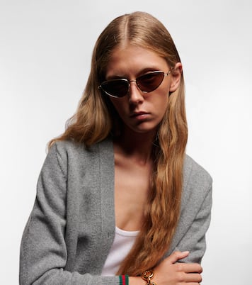 Gafas de sol cat-eye con logo | Gucci
