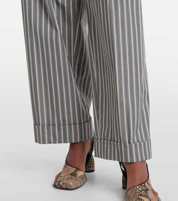 Pantaloni regular in popeline di cotone | Dries Van Noten