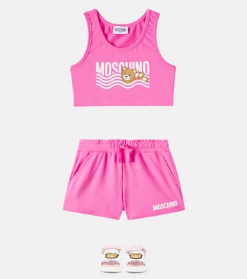 Set Teddy Bear aus Top und Shorts | Moschino Kids